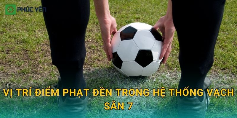 Vị trí điểm phạt đền trong hệ thống vạch sân 7