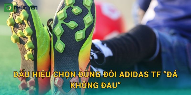 Dấu hiệu chọn đúng đôi Adidas TF “đá không đau”